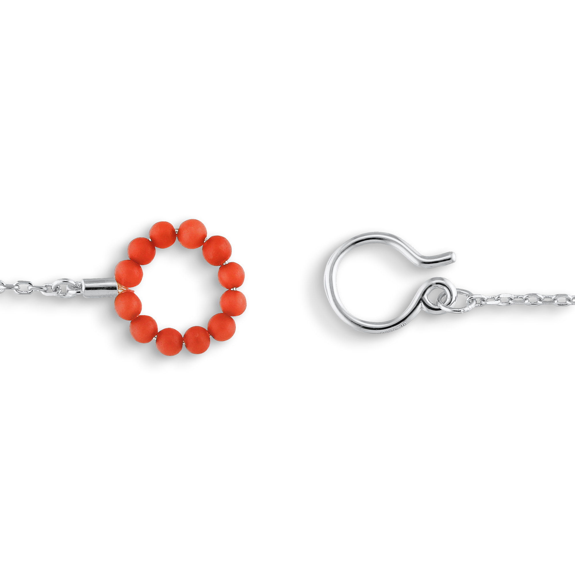 Bermuda Coral Lock halskæde - sølv